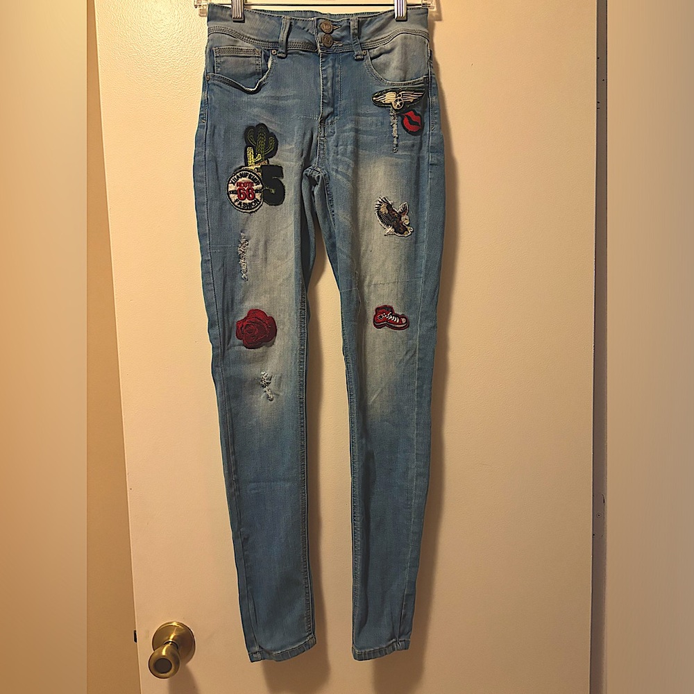 Indigo Rein Patch Jeans